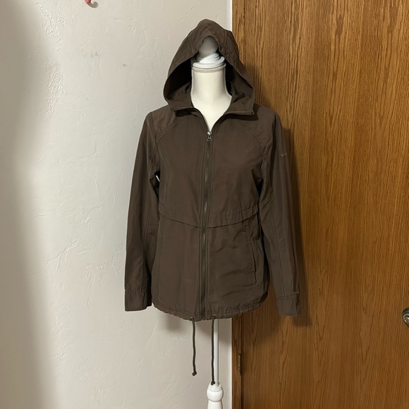 COLUMBIA ARCH CAPE III HOODED BROWN JACKET S - Picture 2 of 13